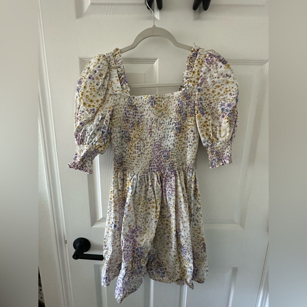 1. STATE Floral puffy summer dress